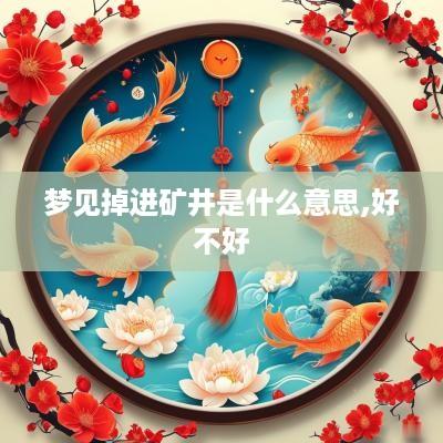梦见掉进矿井是什么意思,好不好