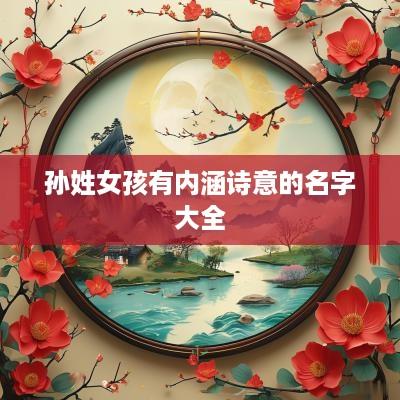 孙姓女孩有内涵诗意的名字大全