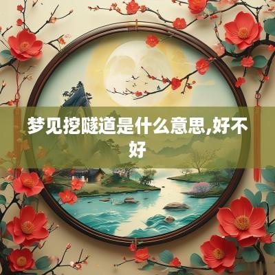 梦见挖隧道是什么意思,好不好