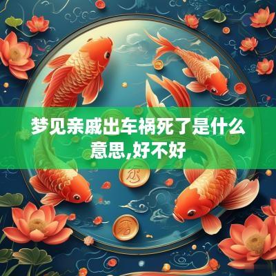 梦见亲戚出车祸死了是什么意思,好不好
