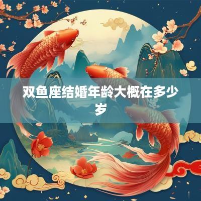 双鱼座结婚年龄大概在多少岁
