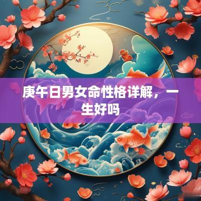 庚午日男女命性格详解，一生好吗