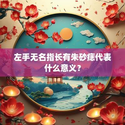 左手无名指长有朱砂痣代表什么意义？