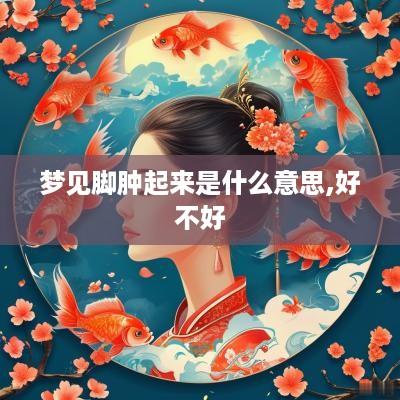 梦见脚肿起来是什么意思,好不好