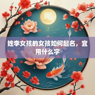 姓李女孩的女孩如何起名，宜用什么字
