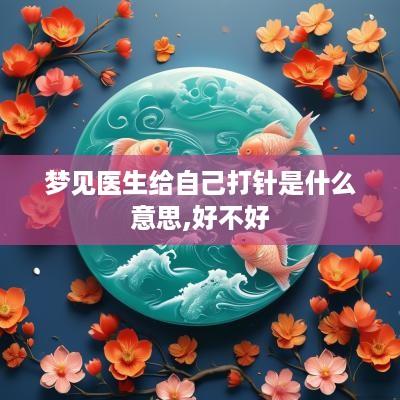 梦见医生给自己打针是什么意思,好不好