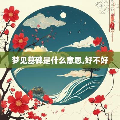 梦见墓碑是什么意思,好不好