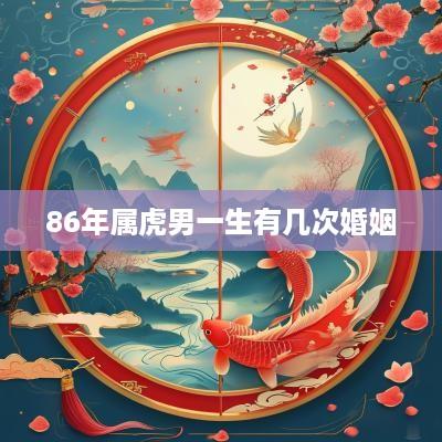 86年属虎男一生有几次婚姻