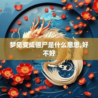 梦见变成僵尸是什么意思,好不好