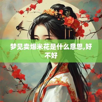 梦见卖爆米花是什么意思,好不好