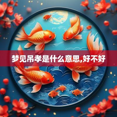梦见吊孝是什么意思,好不好