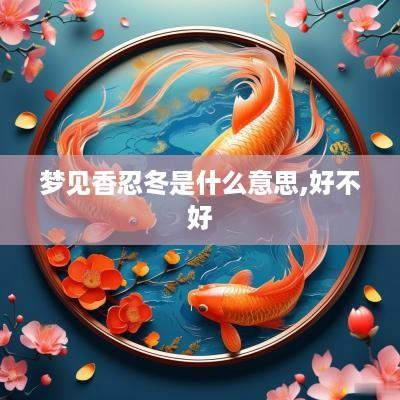 梦见香忍冬是什么意思,好不好
