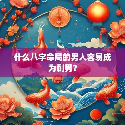 什么八字命局的男人容易成为剩男？