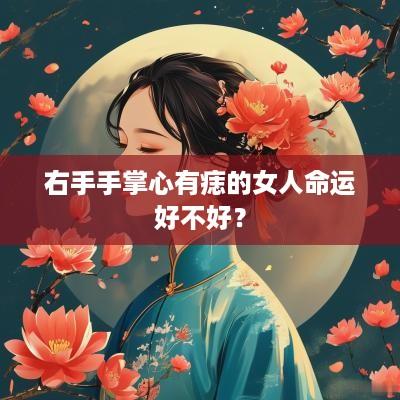 右手手掌心有痣的女人命运好不好？