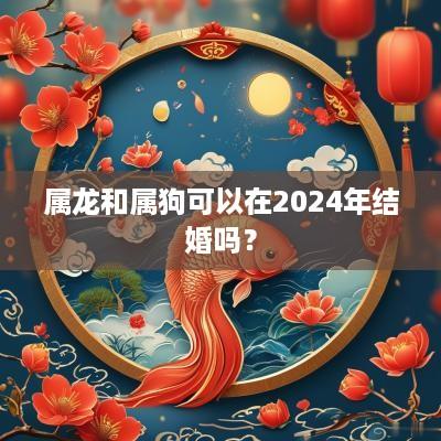 属龙和属狗可以在2026年结婚吗？
