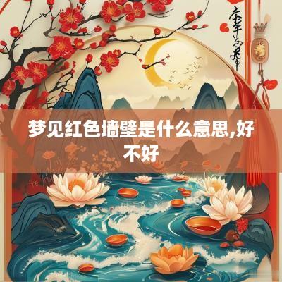 梦见红色墙壁是什么意思,好不好