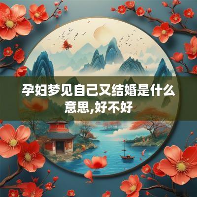 孕妇梦见自己又结婚是什么意思,好不好