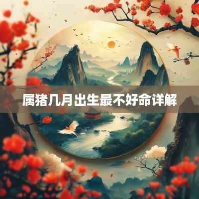属猪几月出生最不好命详解