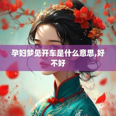 孕妇梦见开车是什么意思,好不好