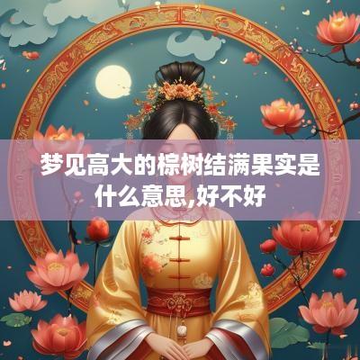 梦见高大的棕树结满果实是什么意思,好不好