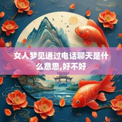 女人梦见通过电话聊天是什么意思,好不好