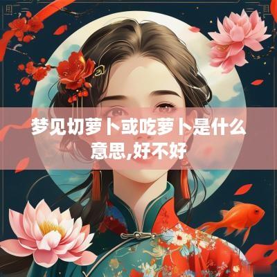 梦见切萝卜或吃萝卜是什么意思,好不好