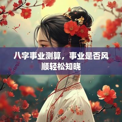 八字事业测算，事业是否风顺轻松知晓