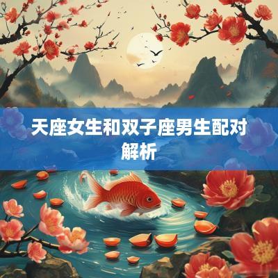 天座女生和双子座男生配对解析