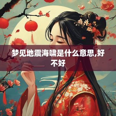 梦见地震海啸是什么意思,好不好