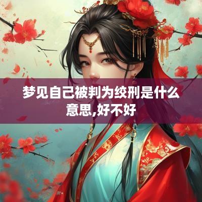 梦见自己被判为绞刑是什么意思,好不好