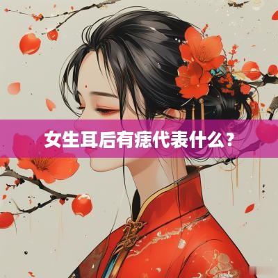 女生耳后有痣代表什么？