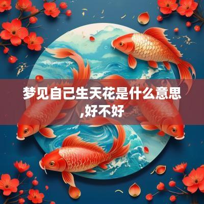 梦见自己生天花是什么意思,好不好