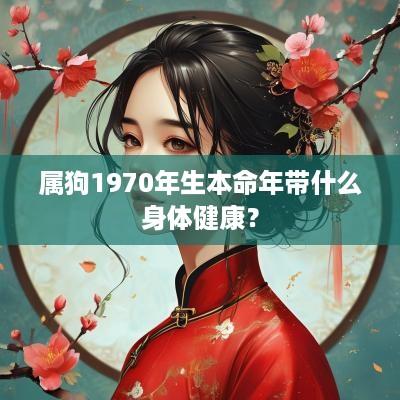 属狗1970年生本命年带什么身体健康？