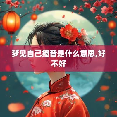 梦见自己播音是什么意思,好不好