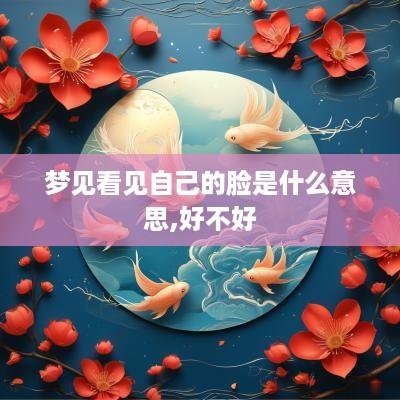 梦见看见自己的脸是什么意思,好不好