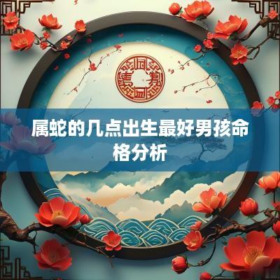 属蛇的几点出生最好男孩命格分析