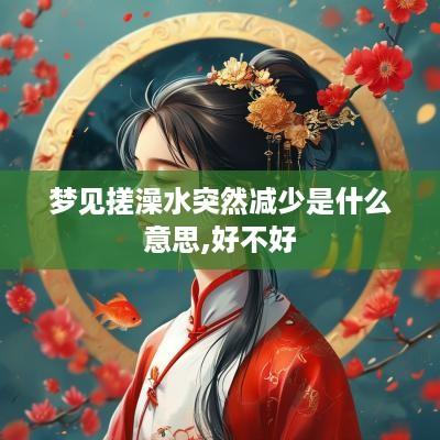 梦见搓澡水突然减少是什么意思,好不好