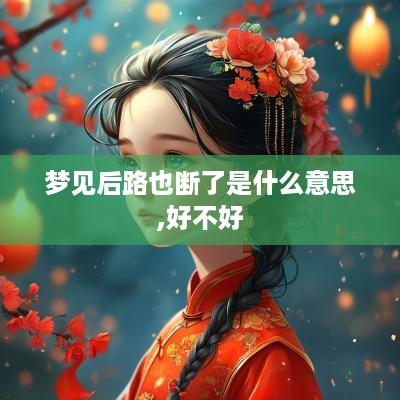 梦见后路也断了是什么意思,好不好