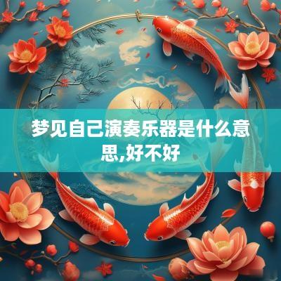 梦见自己演奏乐器是什么意思,好不好