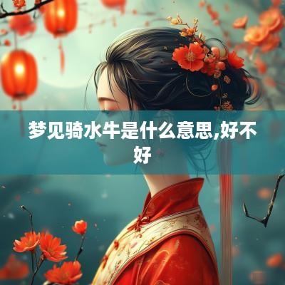 梦见骑水牛是什么意思,好不好