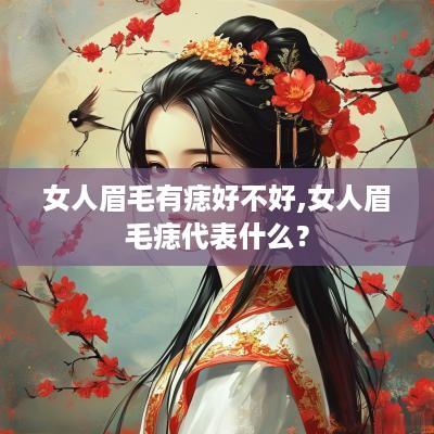 女人眉毛有痣好不好,女人眉毛痣代表什么？