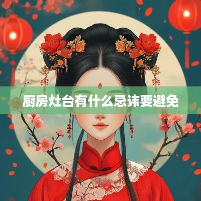 厨房灶台有什么忌讳要避免