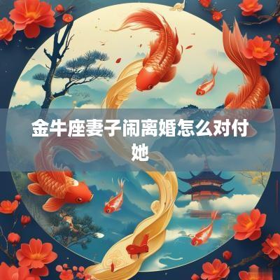 金牛座妻子闹离婚怎么对付她