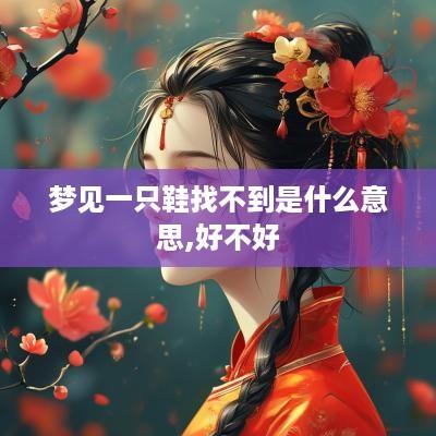 梦见一只鞋找不到是什么意思,好不好