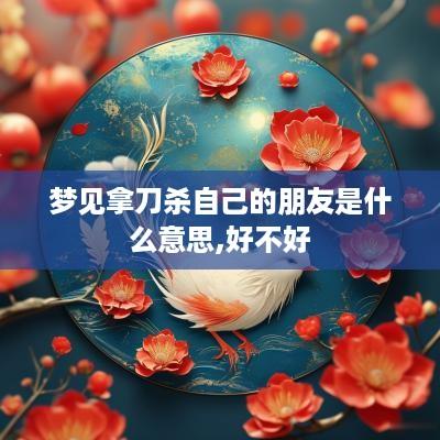 梦见拿刀杀自己的朋友是什么意思,好不好