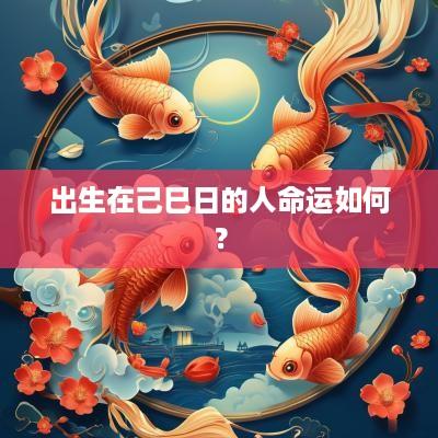 出生在己巳日的人命运如何？