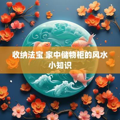 收纳法宝 家中储物柜的风水小知识