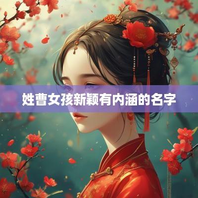 姓曹女孩新颖有内涵的名字