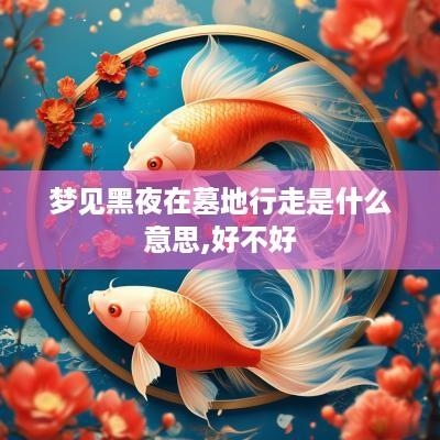 梦见黑夜在墓地行走是什么意思,好不好