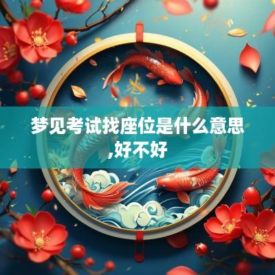 梦见考试找座位是什么意思,好不好